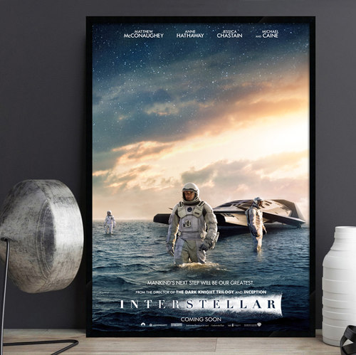 星际穿越电影海报装饰画床头挂画