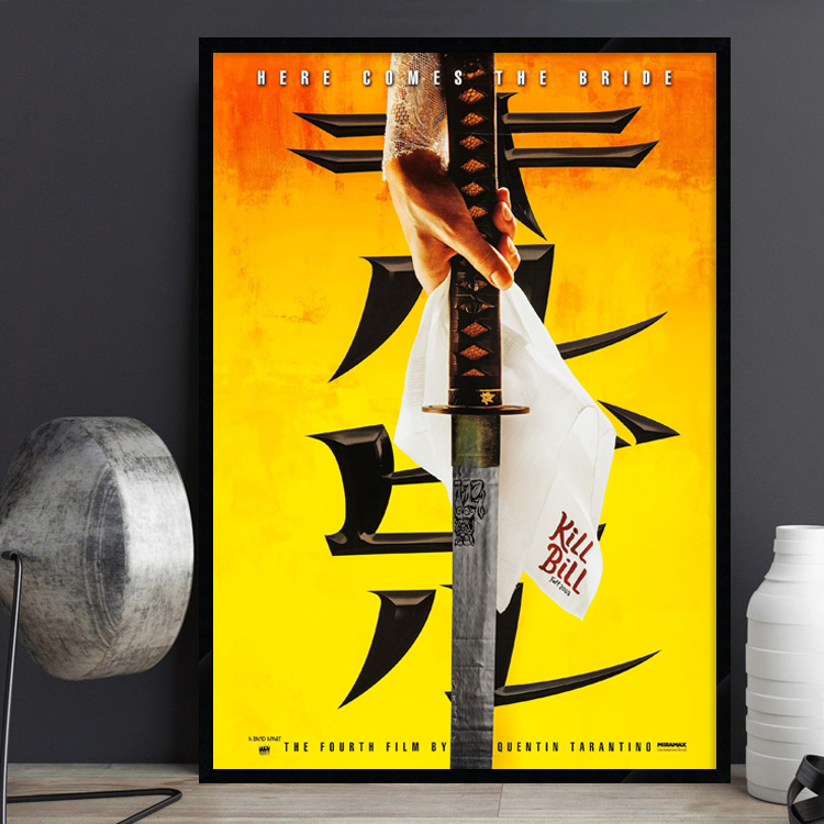 Kill Bill 杀死比尔电影海报装饰画复古怀旧餐厅酒吧床头个性挂画图片