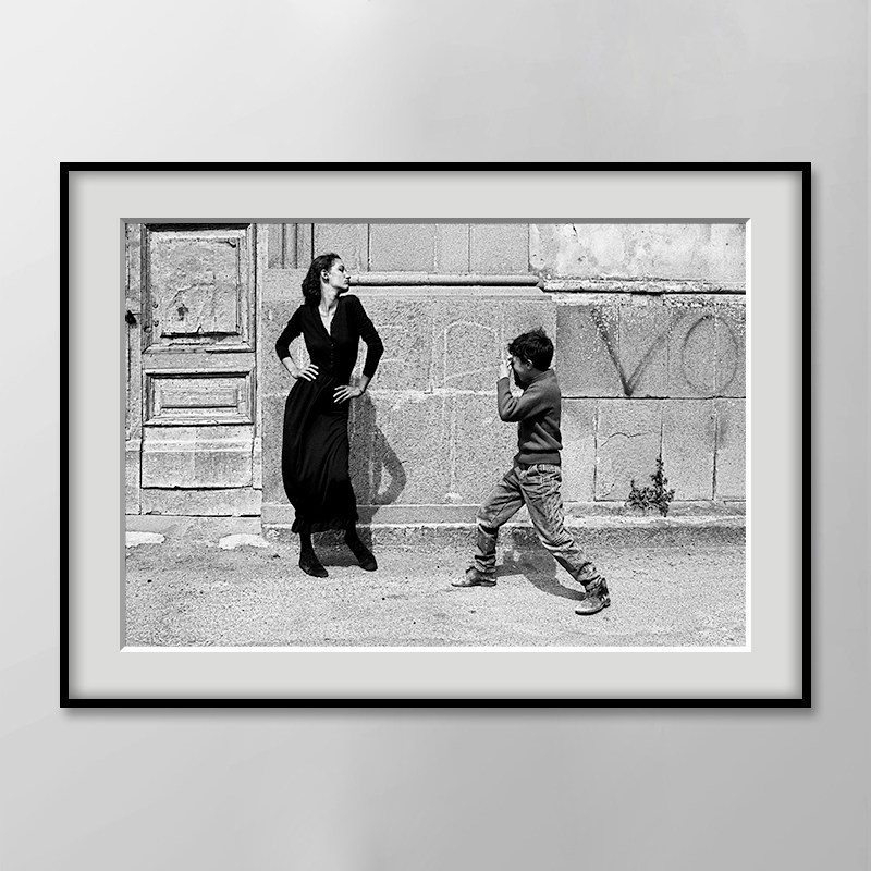 ferdinando scianna 作品 黑白摄影装饰画复古怀旧女装店时尚挂画