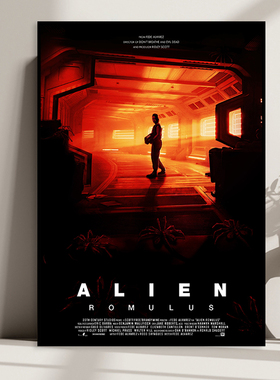 Alien Romulus 异形夺命舰美国科幻电影海报装饰画影院酒吧挂画
