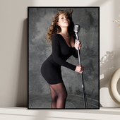 玛丽亚凯莉装 Mariah Carey 饰画音乐酒吧挂画性感美女明星海报