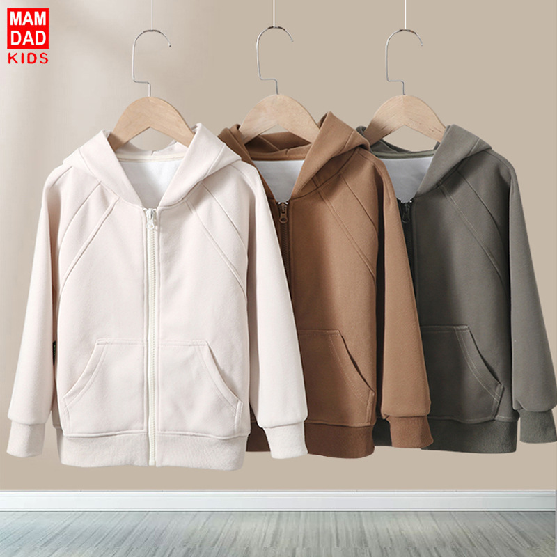 成人可穿春秋中大童连帽卫衣外套