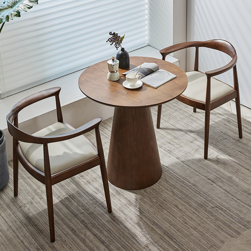 【胡桃木实木餐桌椅】质保五年