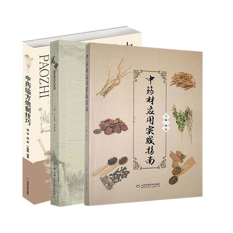 陇中京帮炮制论+中药材应用实践指南+中药临方炮制技巧 3本套装 中药炮制起源 中药炮制的历史沿革 茎叶全草及皮类药材 中药调剂