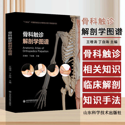 骨科触诊解剖学图谱 丁自海等主编 十四五时期 重点出版物出版专项规划项目 骨科触诊相关的临床解剖学知识 山东科学技术出版社