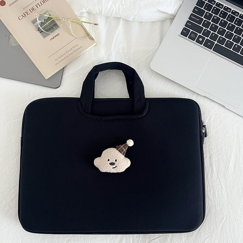 可爱ins卡通小众设计高颜值手提电脑包防摔防震笔记本平板ipad收纳包13/14寸手提11寸平板包15.6寸苹果内胆包