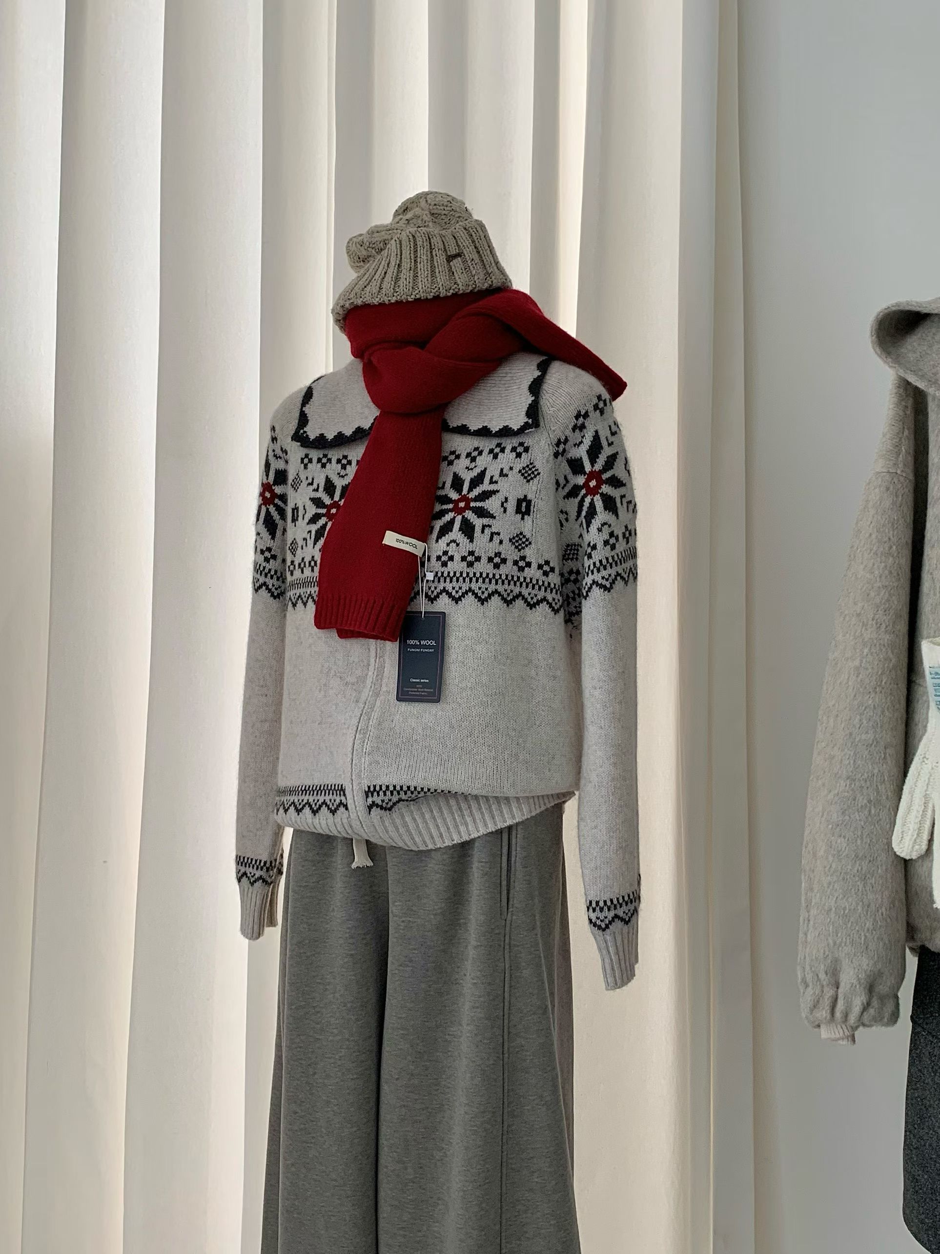 吉姆姐姐 ormore正品 韩系百搭甜美款针织开衫