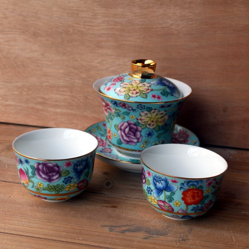 陶瓷珐琅彩主人杯茶杯酒杯