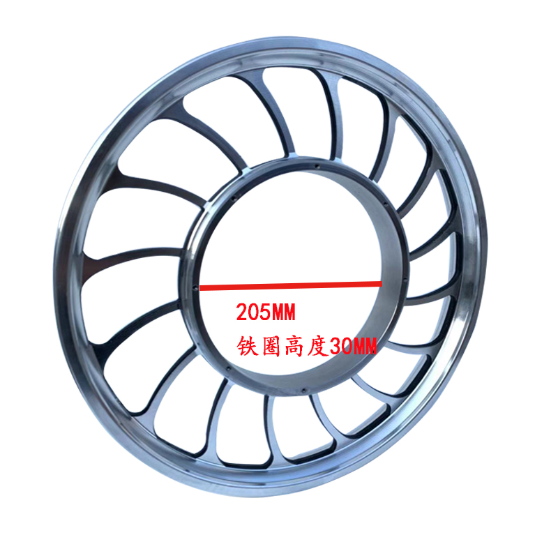 品电动自行车轮毂20寸辐条轮改装一体轮轻便自行车车轮碟刹古刹新