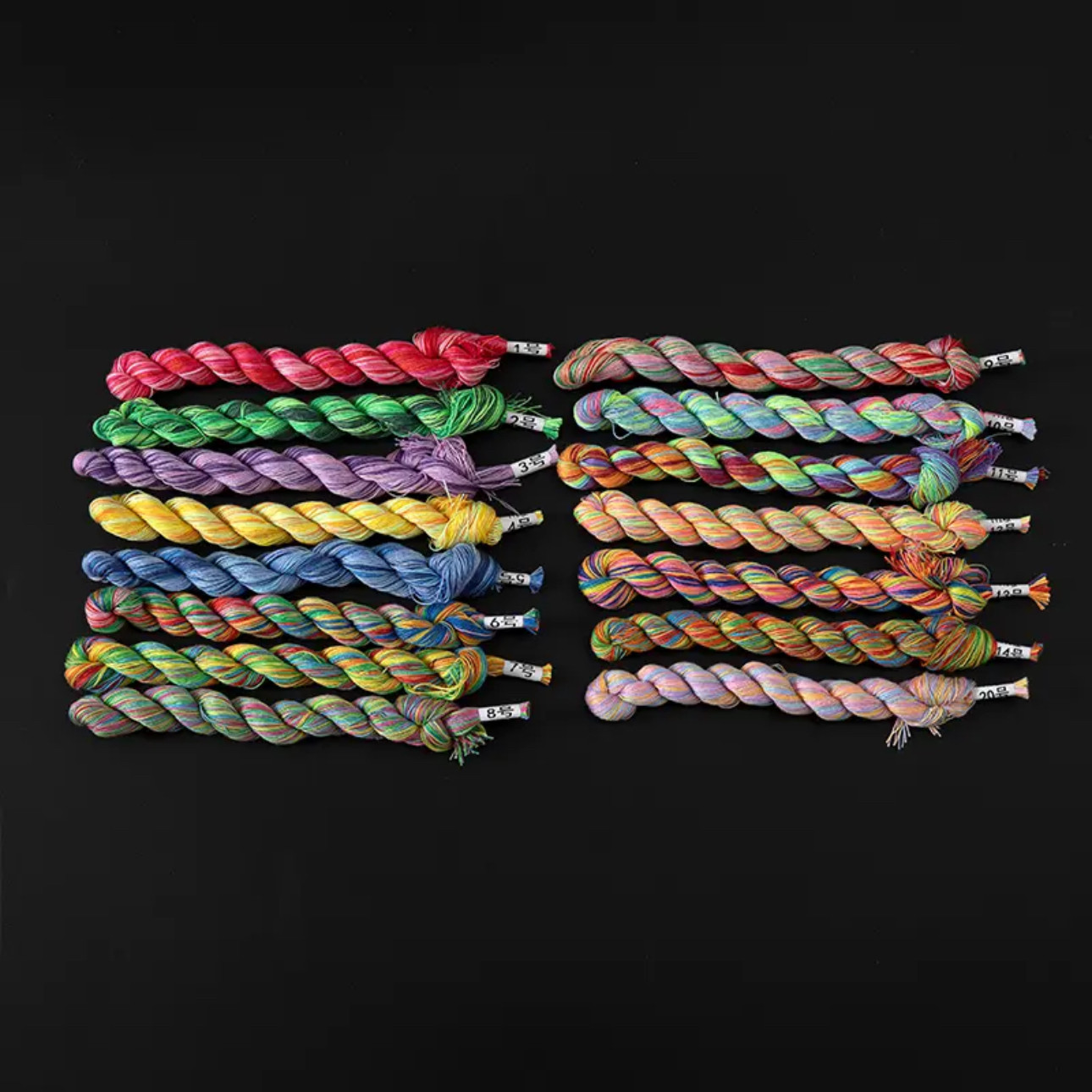 麻花七彩十字绣鞋垫专用绣线彩虹变色绣线多色棉线绣花线,居家布艺,线,淘宝优惠券,粉丝福利购,淘宝优惠卷