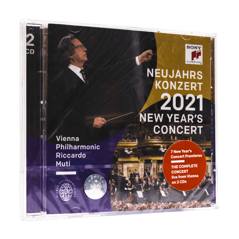 正版 原版口 2021年维也纳新年音乐会 2CD 古典音乐唱片 穆蒂