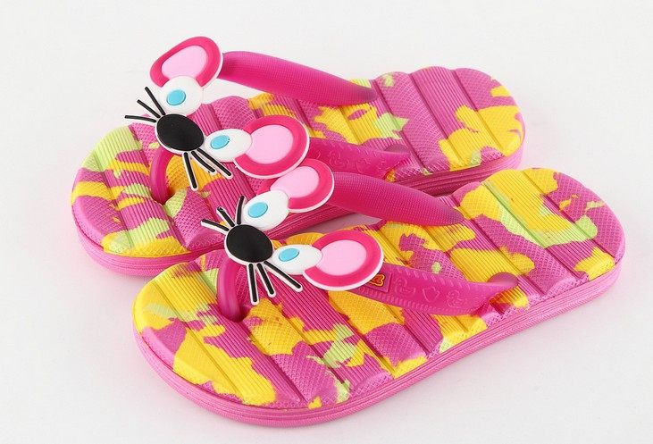 Pantoufles enfants en autre pour été - semelle caoutchouc - Ref 1014591 Image 3