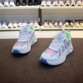 新款 童鞋 冬宝阳光DOBOYG春季 女童双网纽扣运动鞋 跑步鞋 39码