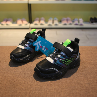 特价！佳童秋冬男童运动鞋蛐蛐绒加厚不加绒跑步鞋26.31码捡漏