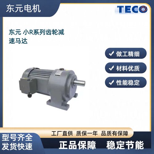 TECO东元电机小R齿轮减速电机齿轮减速电机调速变频马达定制1500W