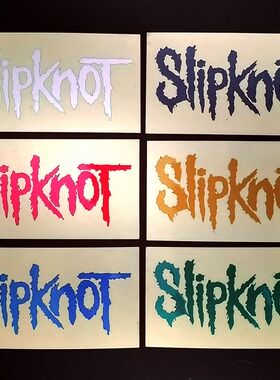 SLIPKNOT活结摇滚乐队反光贴纸电吉他乐器旅行行李箱护理维修