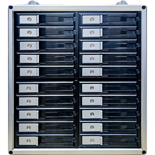 Landers WZ-BH20--20盘位塔式雷电3静音磁盘阵列(内外部全6G链路) 雷电3硬盘阵列柜