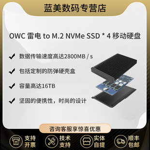 M.2 NVMe OWC 移动存储 雷电3 SSD 可做RAID ThunderBlade