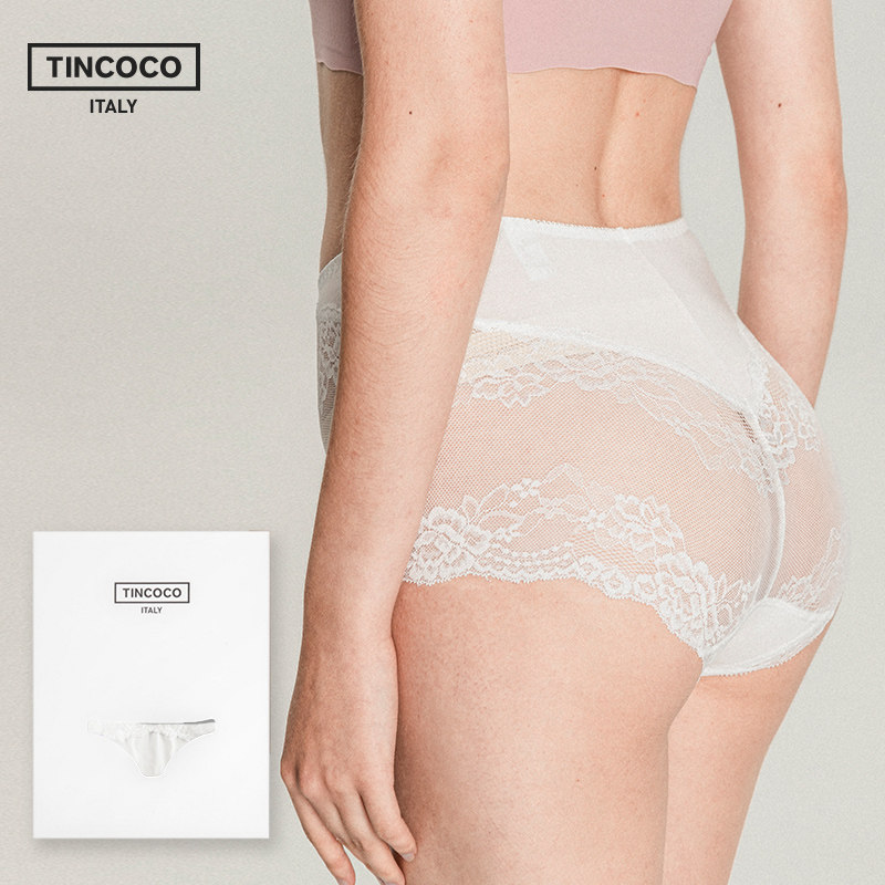 TINCOCO性感蕾丝网纱镂空女士中腰内裤透气舒适三角裤薄款夏季