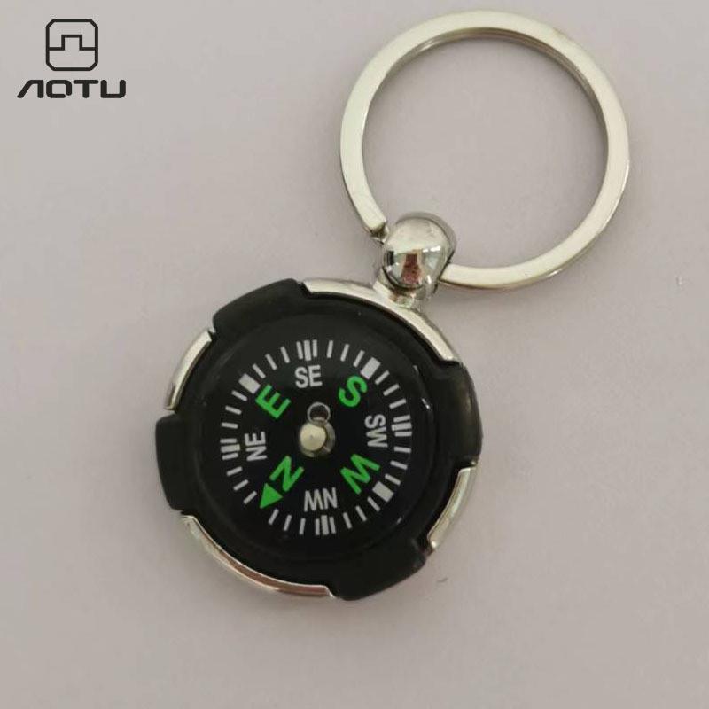 指南针挂件钥匙扣小礼品指北针高精度专业定向越野新款个性轮胎链