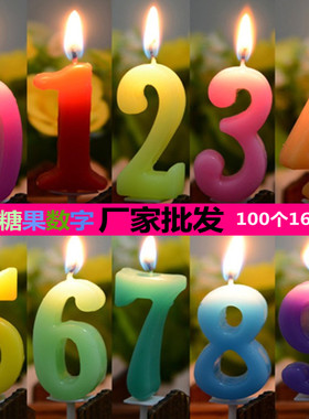 无烟浪漫蜡烛儿童生日数字蜡烛