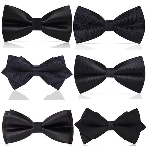 猎尚双层高品质时尚黑色领结