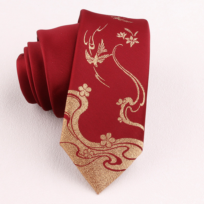 男士结婚酒红色复古提花领带正装中国风金色高档婚礼宴会手打领带,服饰配件/皮带/帽子/围巾,领带,淘宝优惠券,粉丝福利购,淘宝优惠卷