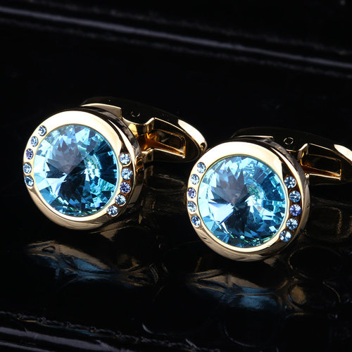 法式衬衫袖扣CUFFLINKS水晶