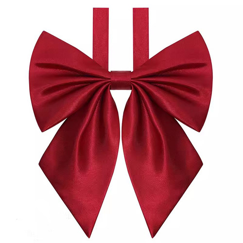 日系JK制服酒红光面领花毕业照