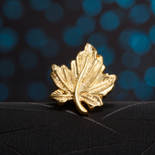 外套胸针女配饰日韩版 金色枫叶胸针男士 领针西服大衣胸花西装 潮流