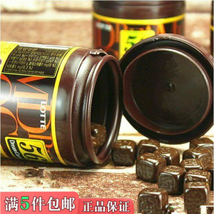 韩国进口食品 乐天56纯黑巧克力 56%进口巧克力86g 女孩零食