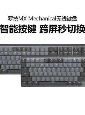 罗技MX Mechanical mini无线机械键盘蓝牙双模mac笔记本电脑办公