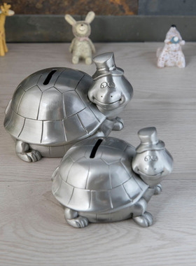 精美卡通风乌龟储蓄罐金属工艺品