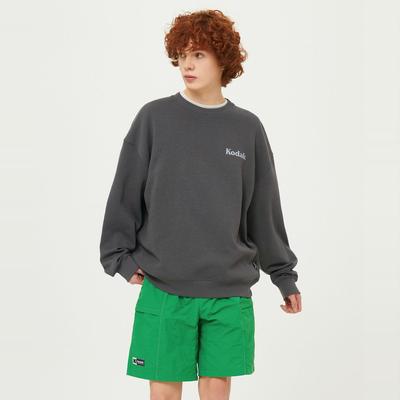 柯达男女印花图案棉涤圆领卫衣