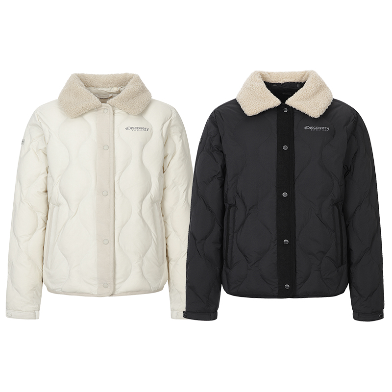 DISCOVERY韩国代购25冬女户外轻量保暖防风休闲翻领鸭绒羽绒服