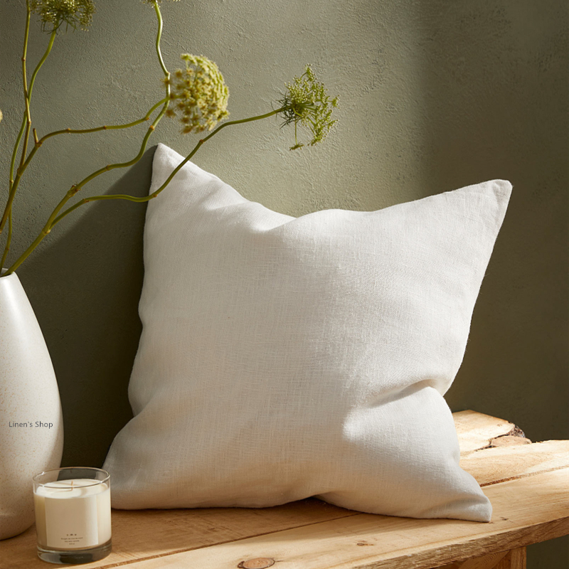 亚麻方靠抱枕简约美式家居天然