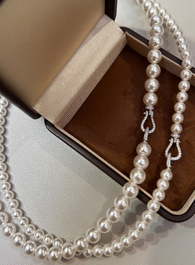 S925纯银马蹄扣冷光感项链