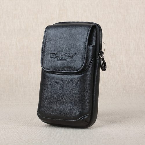 新品头层牛皮男士腰包休闲