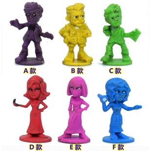 蜡笔桌游模型 动漫卡通人物 妙探寻凶 超级侦探 男子 女子