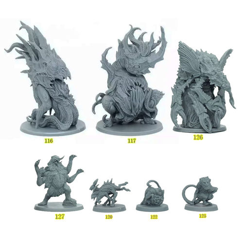 Cthulhu克苏鲁Death May Die死亡湮灭桌游模型116-127死亡亦逝DMD