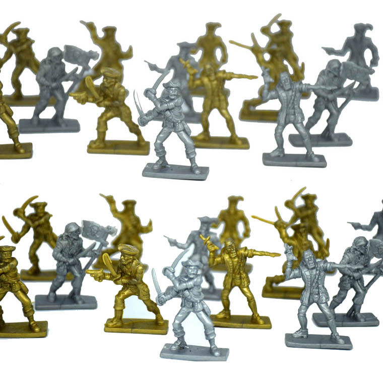 加勒比海盗 4~5厘米  50人套装 男孩玩具 兵人模型