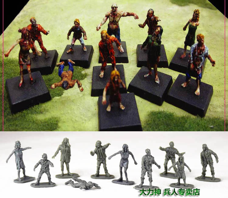 凯撒Caesar魔幻兵人模型1：72丧尸鬼怪  SF004现代僵尸