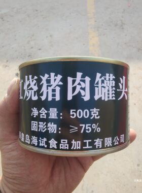 海试红烧新款猪肉罐头500克