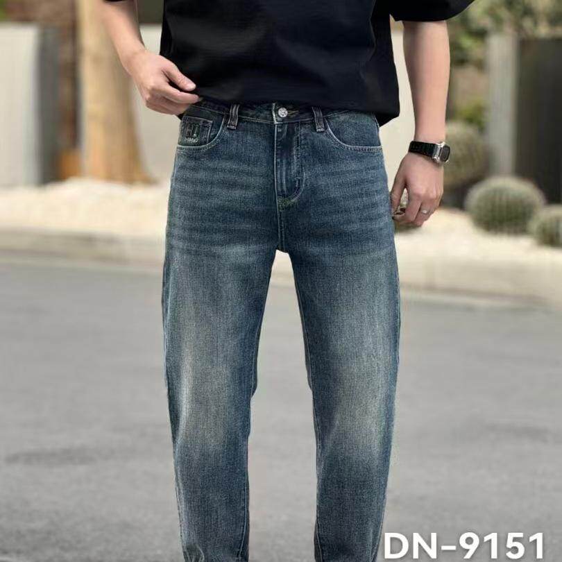 动力牛高端棉感水洗弹力牛仔裤男