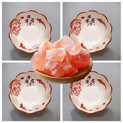 【净宅专用容器】喜马拉雅玫瑰盐净宅陶瓷碟子乔迁开业摆件