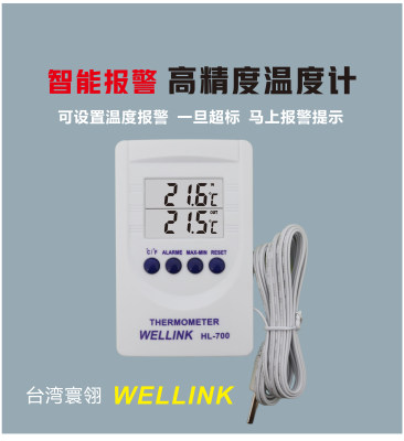 便携小巧车载温度表台湾WELLINK