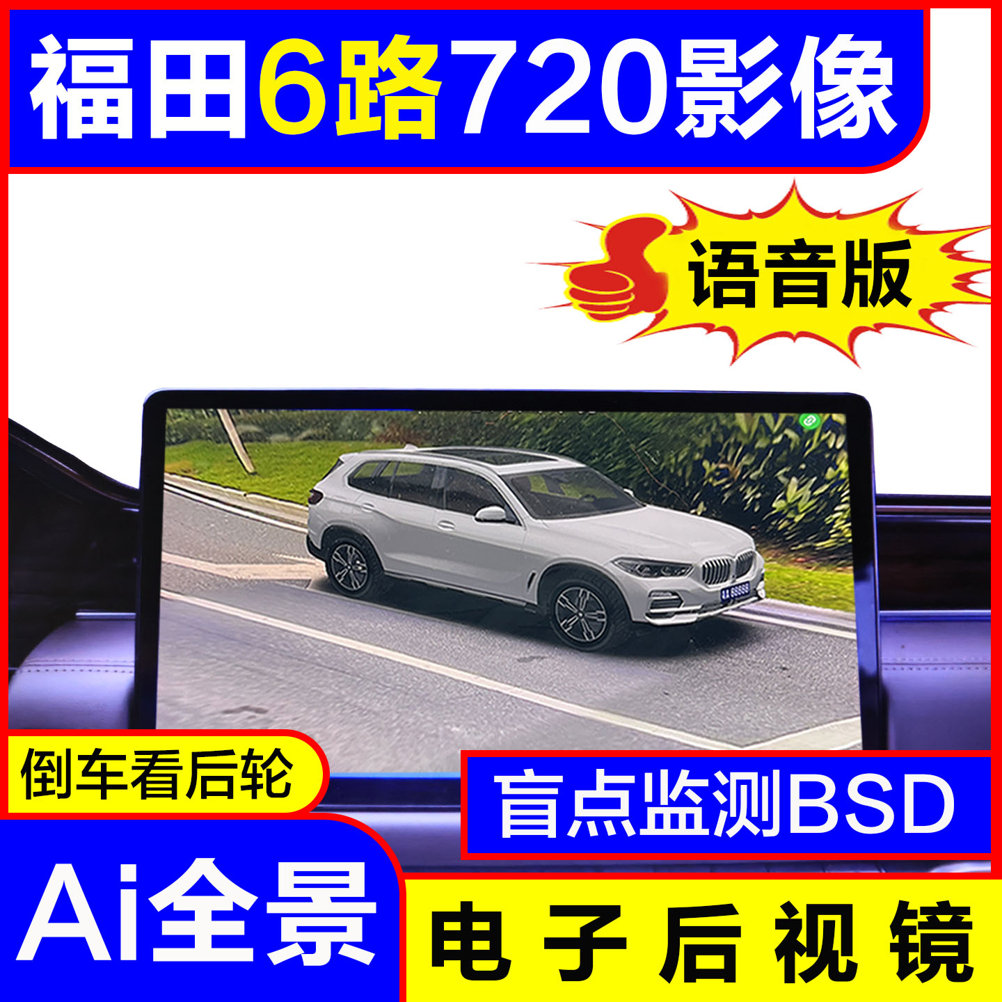 福田6路AI全景720影像