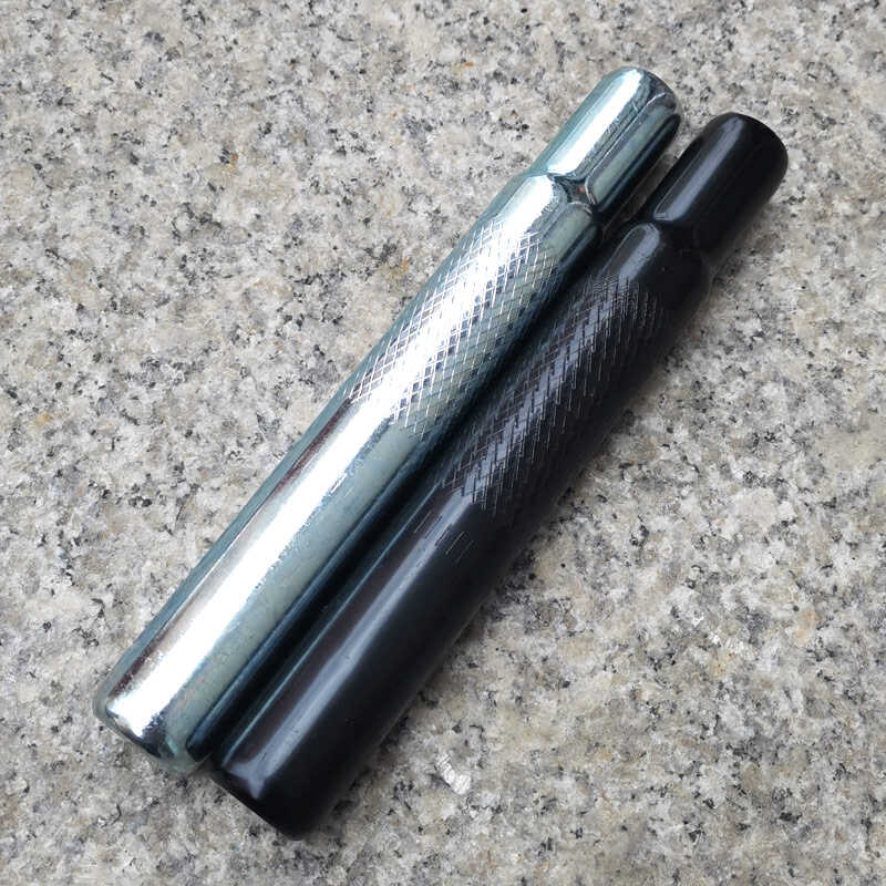 银色山地车座杆防滑加长25.4坐管