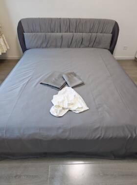 微瑕100%竹纤维四件套加大 被套220x240床单245x265枕套48x74