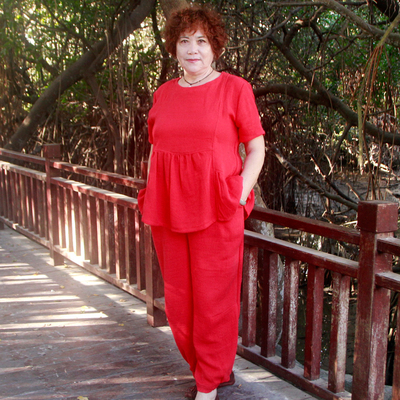 加肥大码夏季两件套洋气胖妈妈装